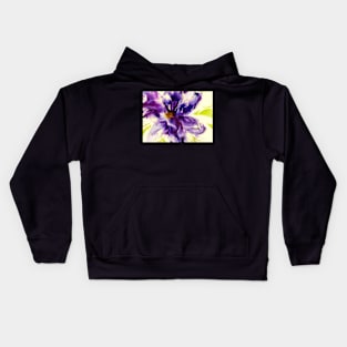 Purple Fantasy Delicate Abstract Bloom Kids Hoodie